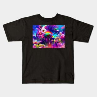 Color Globs | Rainbow Volcano Kids T-Shirt